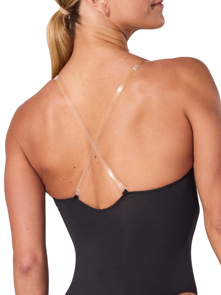 Capezio Camisole Leotard with Clear Transition Straps - Adult