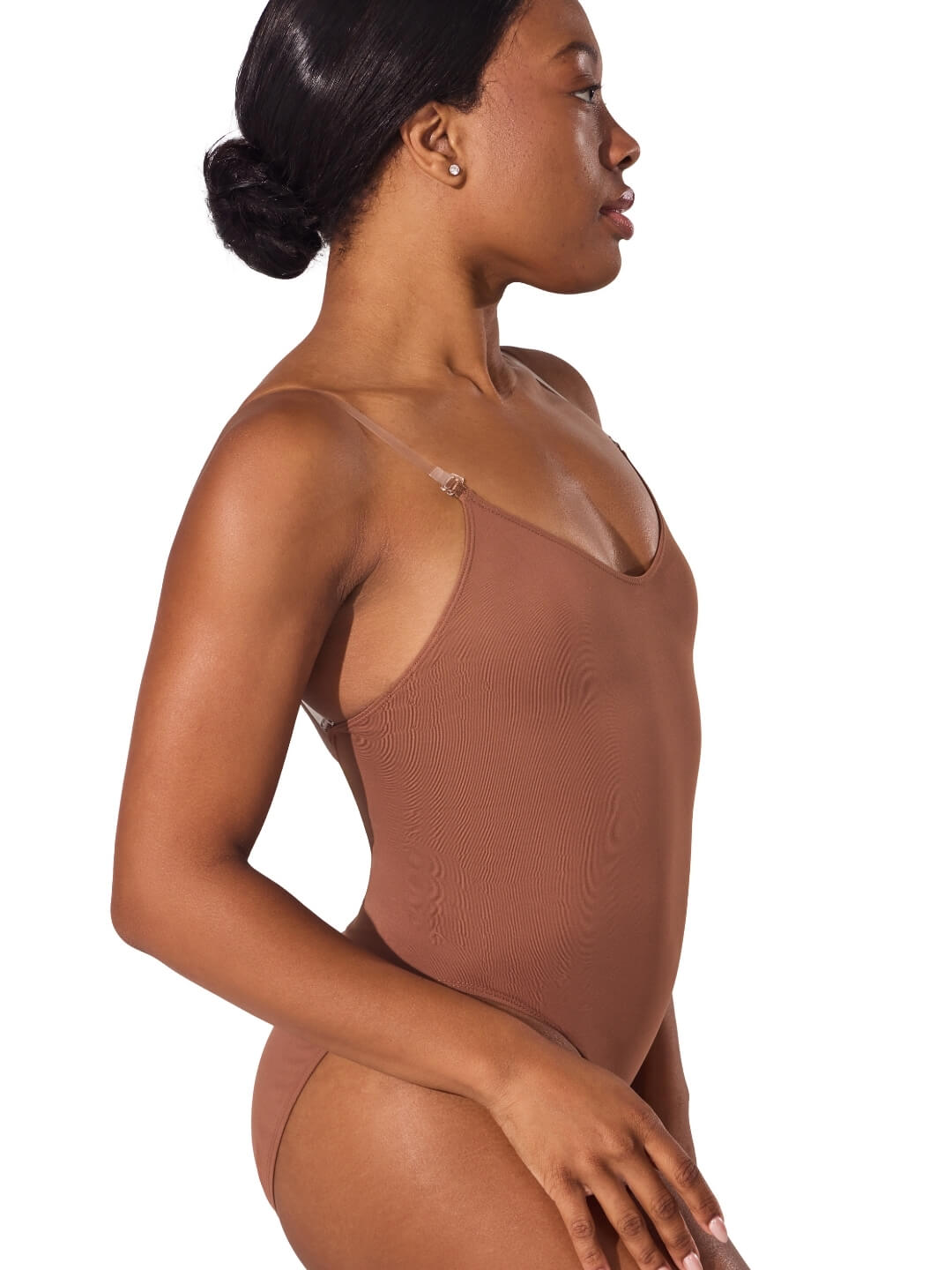 Capezio Camisole Leotard with Clear Transition Straps - Adult