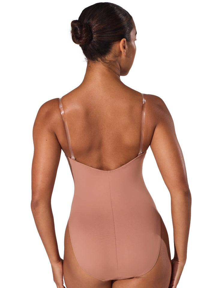 Capezio Camisole Leotard with Clear Transition Straps - Adult