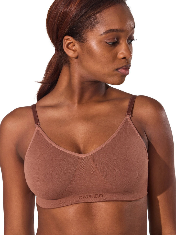 Capezio Seamless Clear Back Bra - Adult