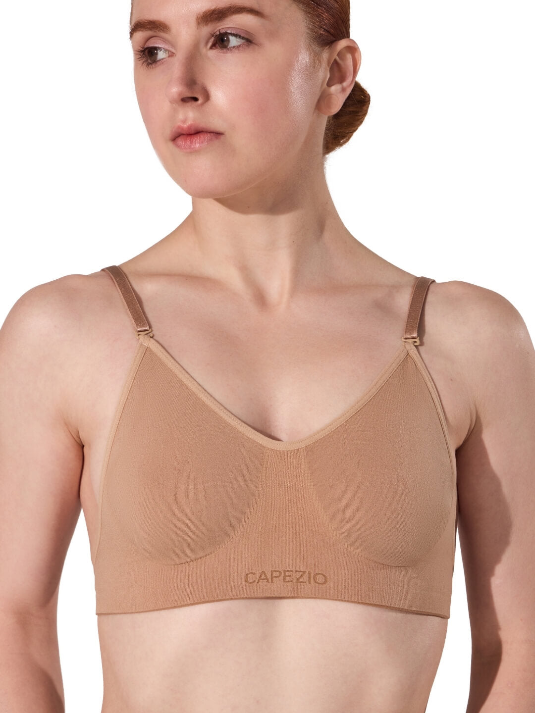 Capezio Seamless Clear Back Bra - Adult