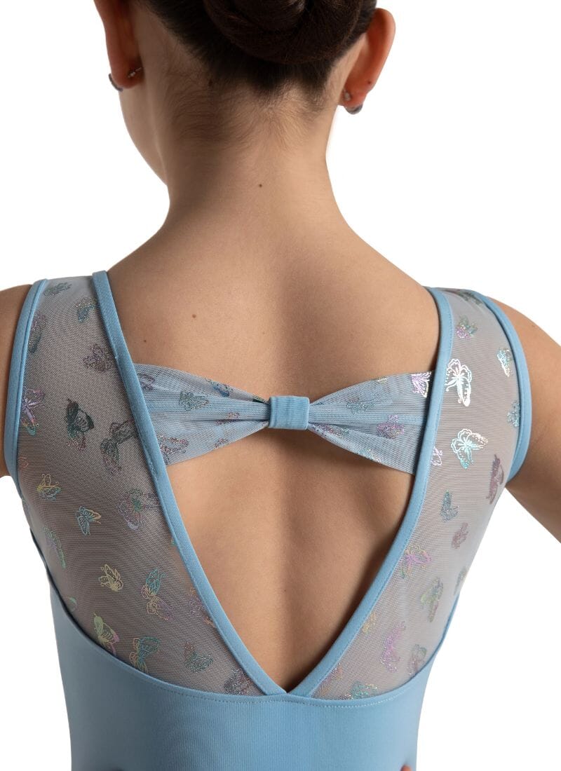 Capezio 12064C Farfalla Tank Dress Light Blue - Back design