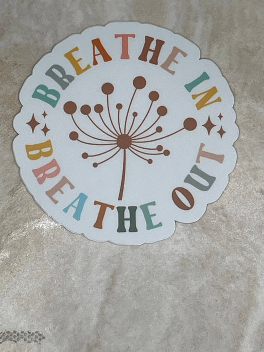 Breathe In, Breathe Out Vinyl Sticker