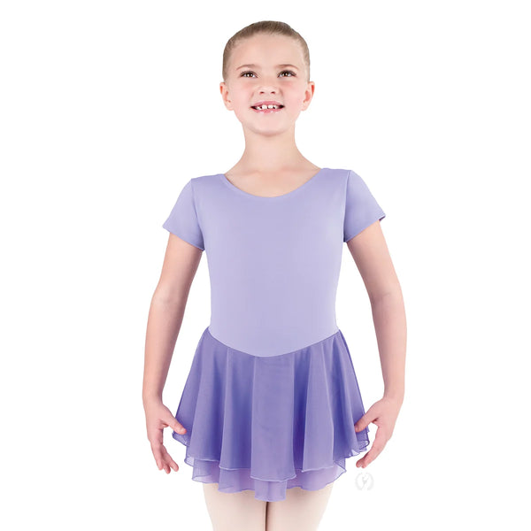 Eurotard Girls Microfiber Short Sleeve Dance Dress - Child - 41459