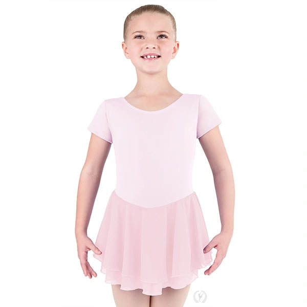 Eurotard Girls Microfiber Short Sleeve Dance Dress - Child - 41459