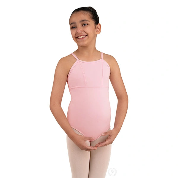 Eurotard 4401C Microfiber Princess Seam to Empire Waist Camisole Leotard - Child