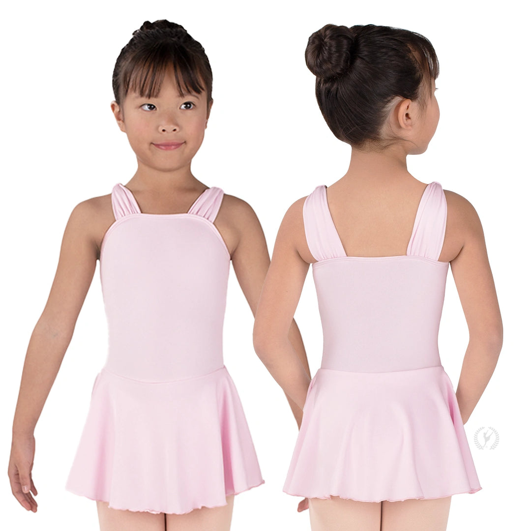 Eurotard Girls Microfiber Wide Strap Tank Dance Dress - Child - 4438