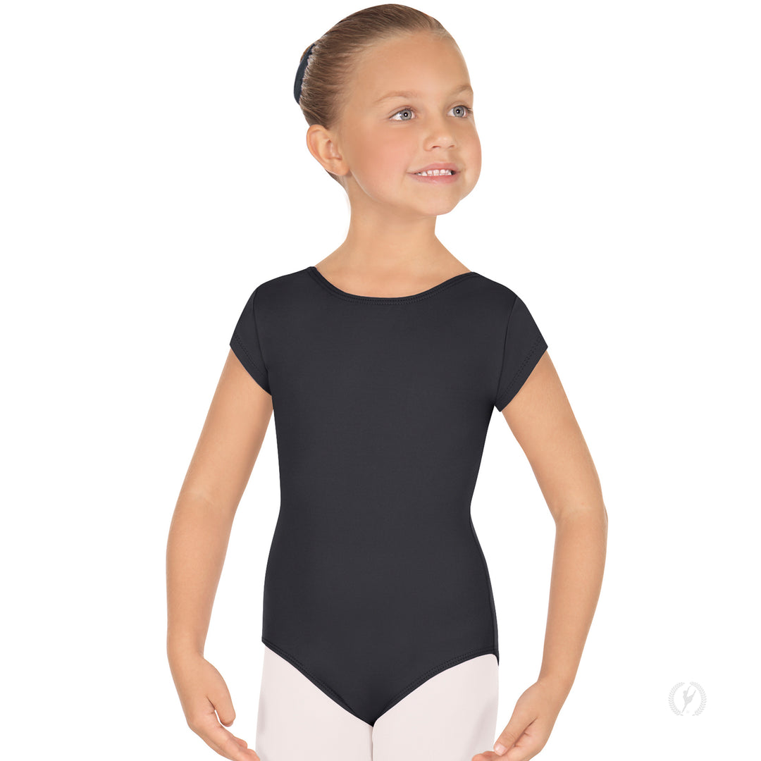 Eurotard Short Sleeve Microfiber Leotard - Child