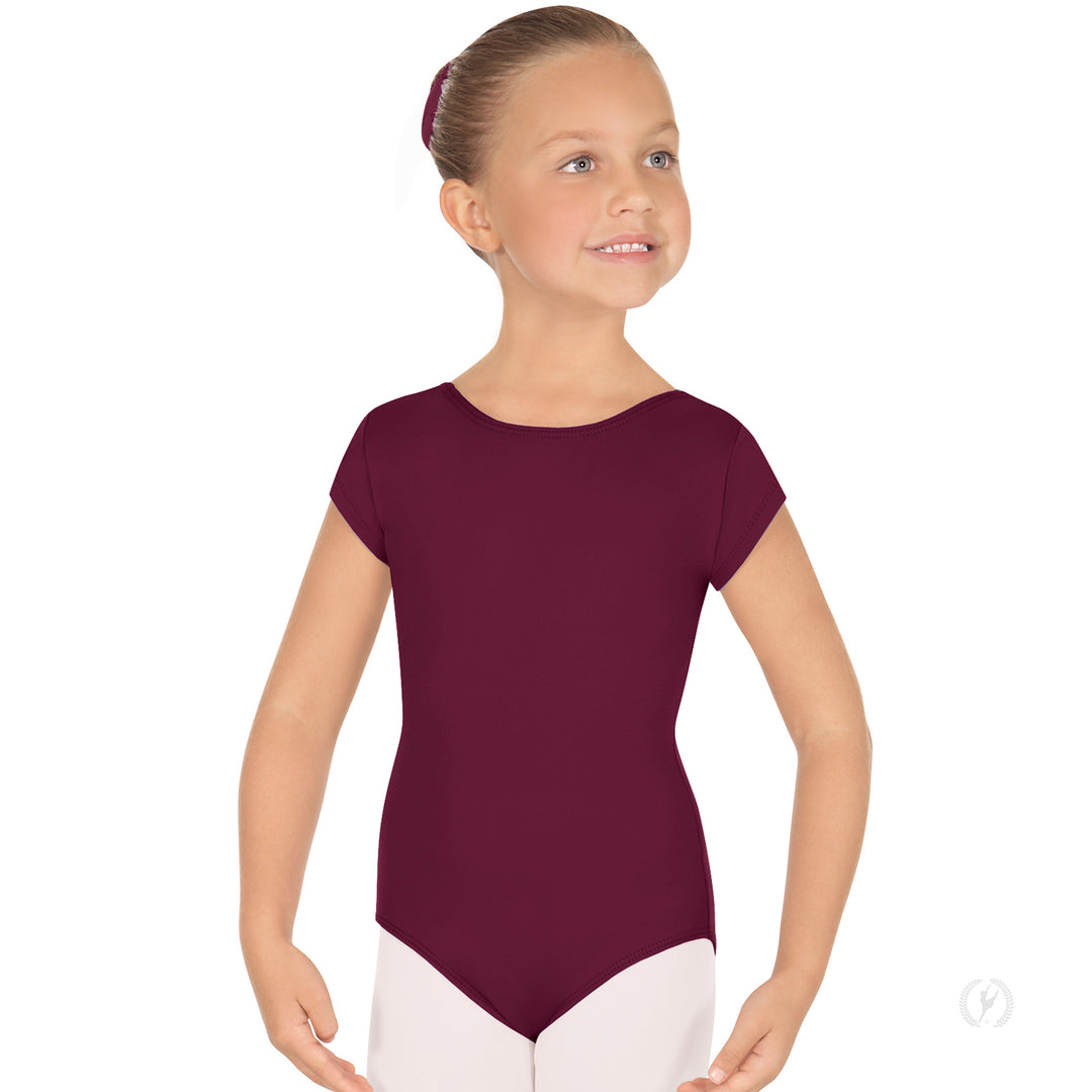 Eurotard Short Sleeve Microfiber Leotard - Child