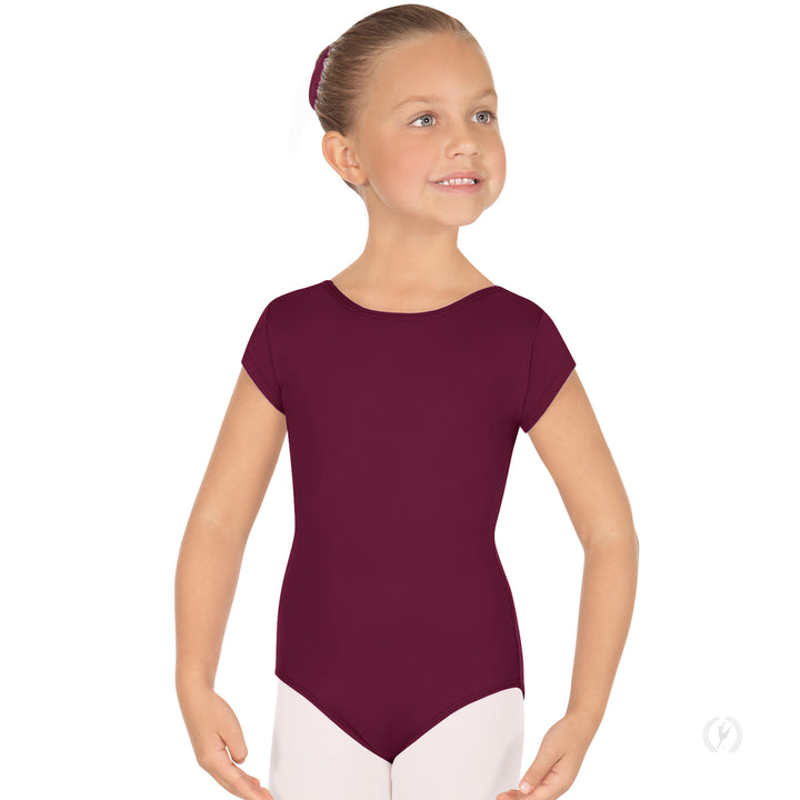 Eurotard Short Sleeve Microfiber Leotard - Child