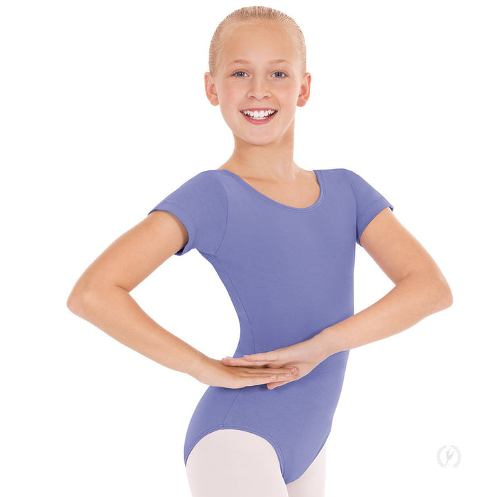 Eurotard Short Sleeve Microfiber Leotard - Child