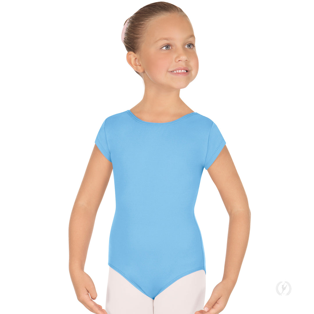 Eurotard Short Sleeve Microfiber Leotard - Child