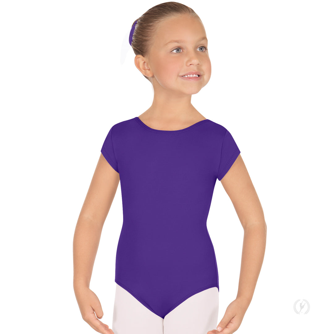 Eurotard Short Sleeve Microfiber Leotard - Child