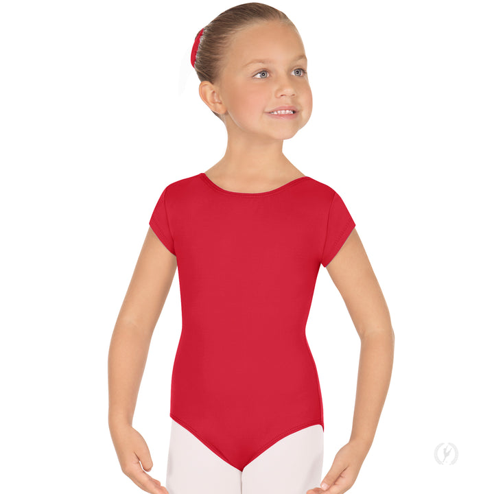 Eurotard Short Sleeve Microfiber Leotard - Child