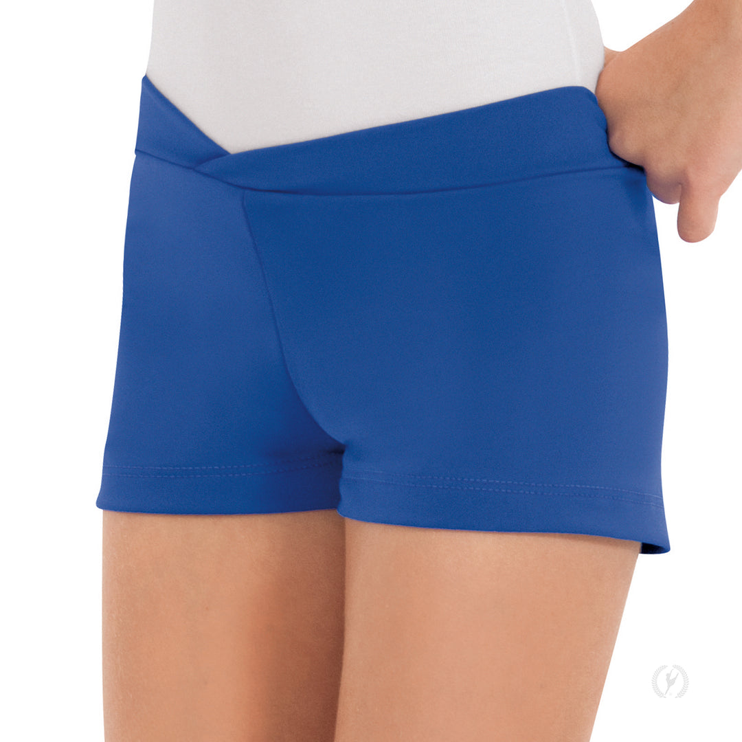 Eurotard Microfiber "V" Front Booty Shorts - Child