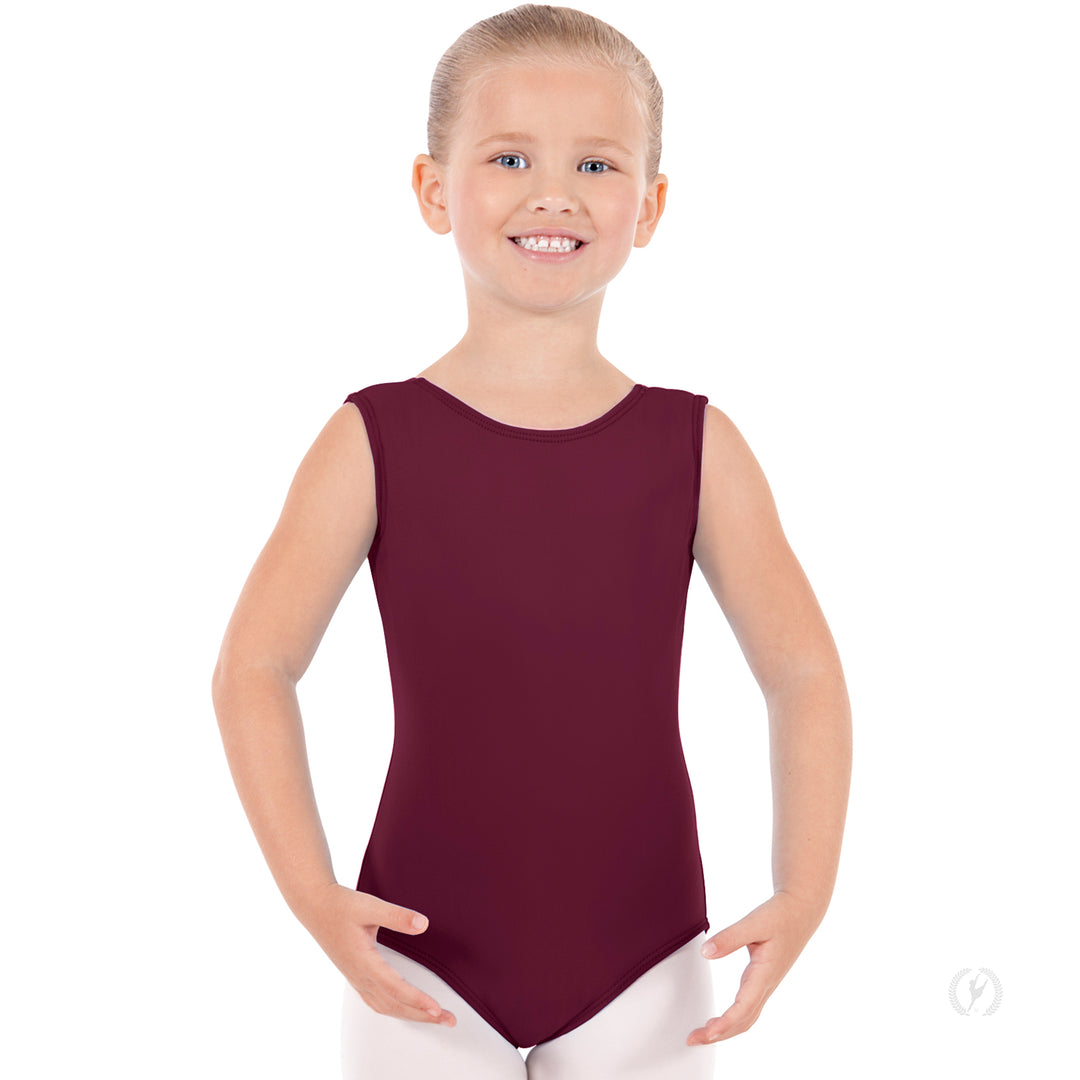 Eurotard Microfiber Tank Leotard With Fully Lined Front - Child