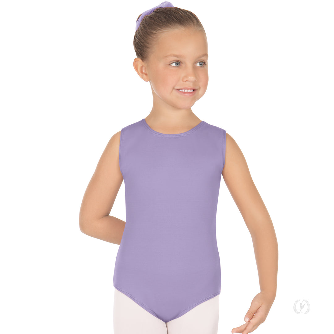 Eurotard Microfiber Tank Leotard With Fully Lined Front - Child