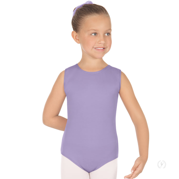 Eurotard Microfiber Tank Leotard With Fully Lined Front - Child