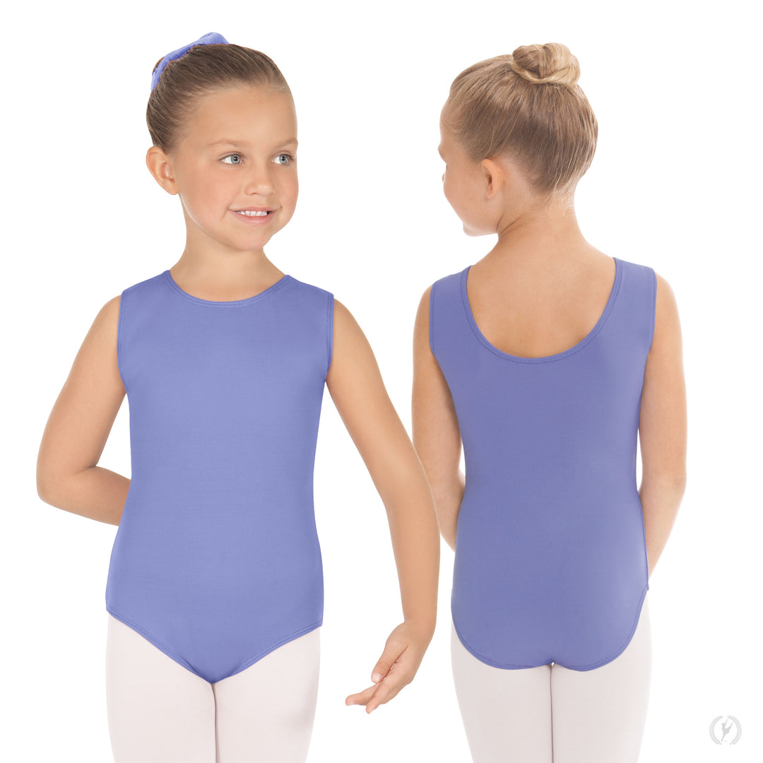 Eurotard Microfiber Tank Leotard With Fully Lined Front - Child