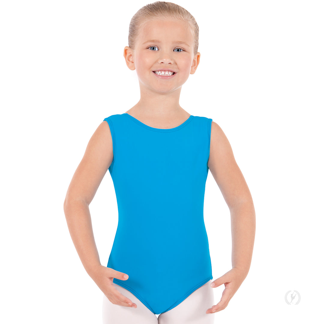 Eurotard Microfiber Tank Leotard With Fully Lined Front - Child