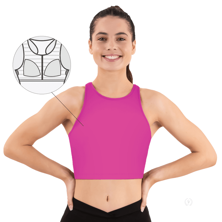 Eurotard 44RT2 Girls & Womens Racerback Long Line Bra