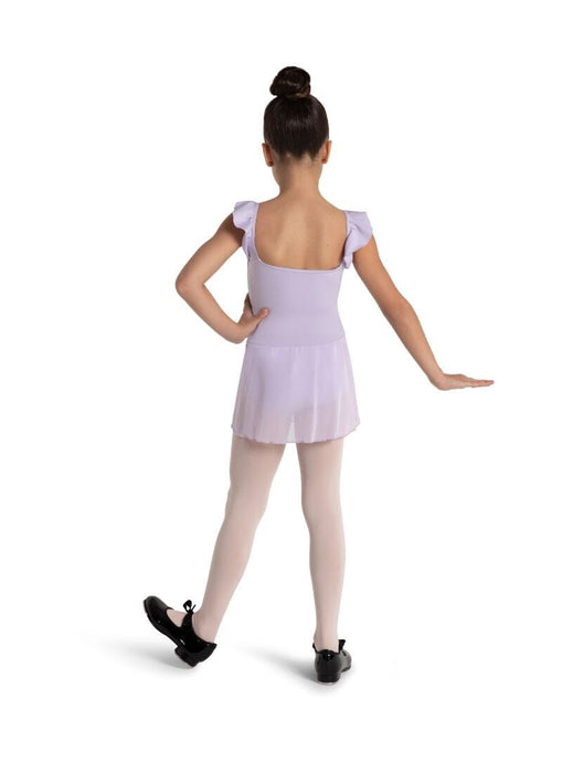 Capezio 12071C Aurora Ruffle Sleeve Dress Lavender - Back