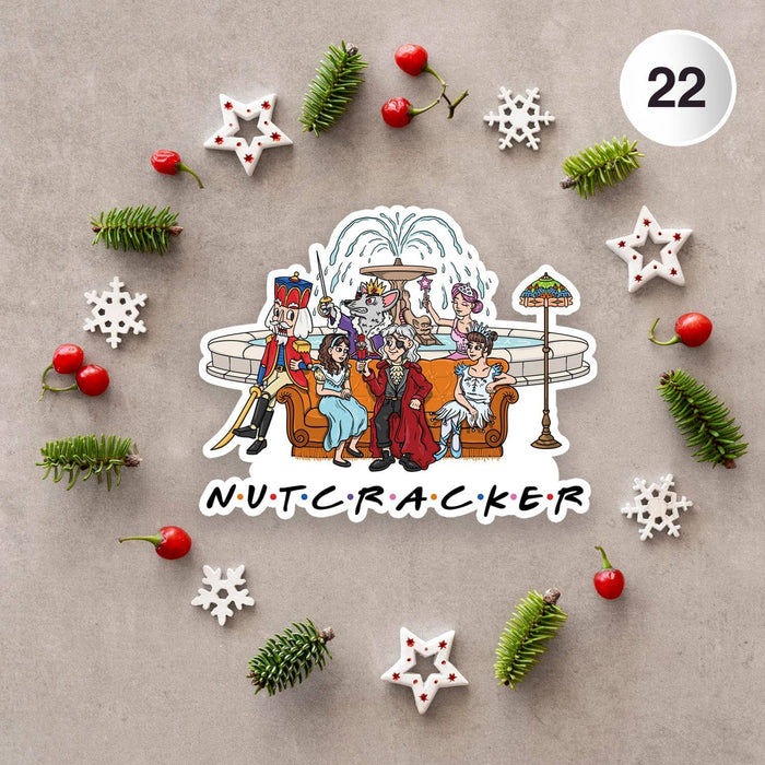 Nutcracker "Friends" Vinyl Sticker (Multiple options): Retail Packaging 3x2.4