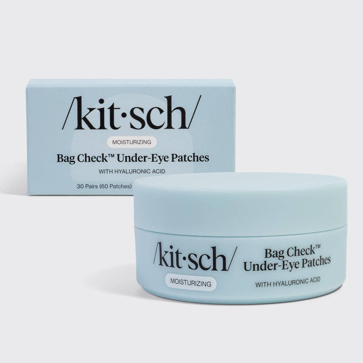Kit-sch Bag Check Under-Eye Patches packaging on a white background