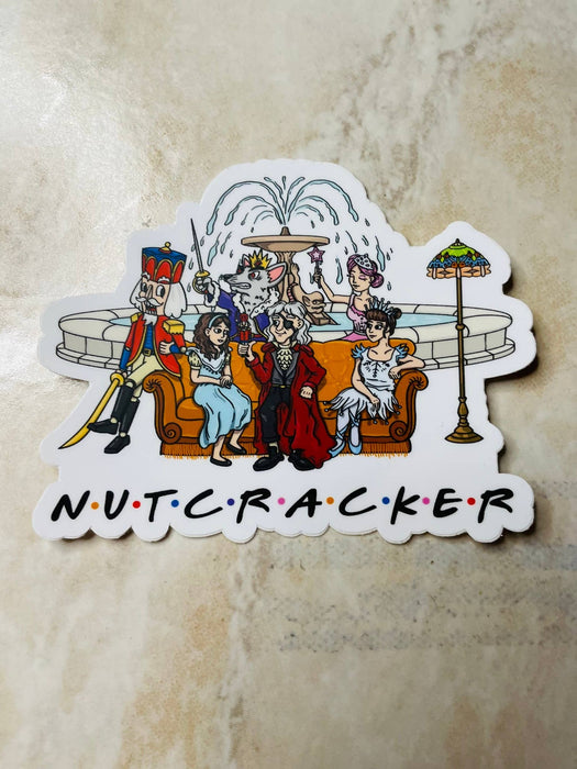 Nutcracker "Friends" Vinyl Sticker (Multiple options): Retail Packaging 3x2.4