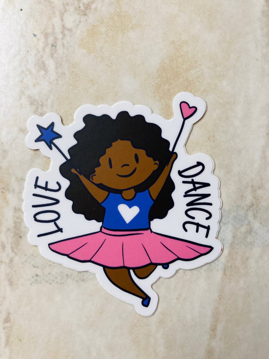 Love Dance Vinyl Sticker