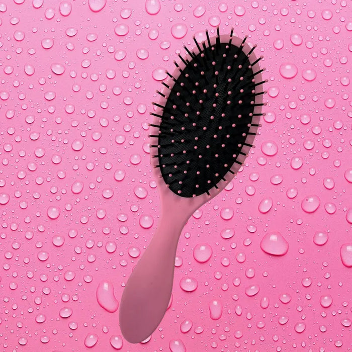 Soft Touch Detangling Paddle Brush for Wet or Dry Hair - Pink