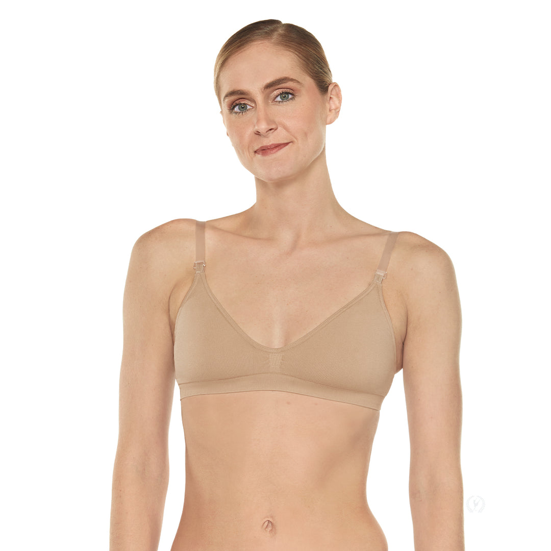 Eurotard EuroSkins Womens Clear Strap Padded Bra