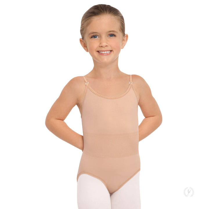 Eurotard Child Undergarment Leotard with Clear and Matching Straps
