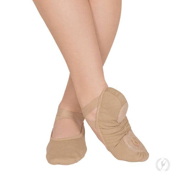 Eurotard A1004A Assemblé Split Sole Canvas Ballet Slipper - Adult - Tan