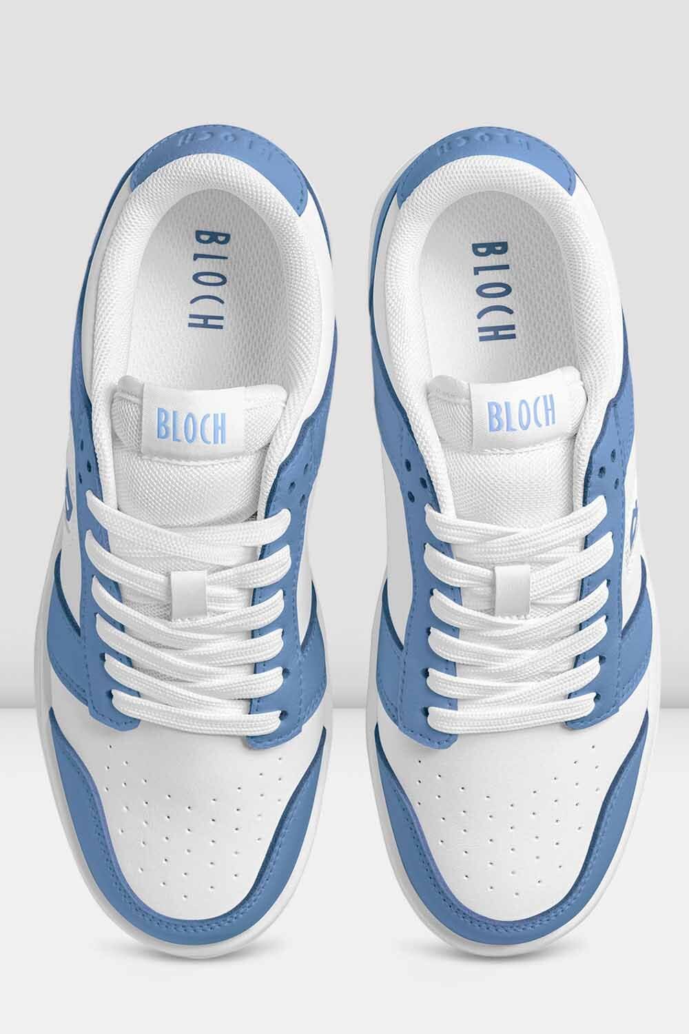 Adult Kix Dance Sneakers White Blue Top