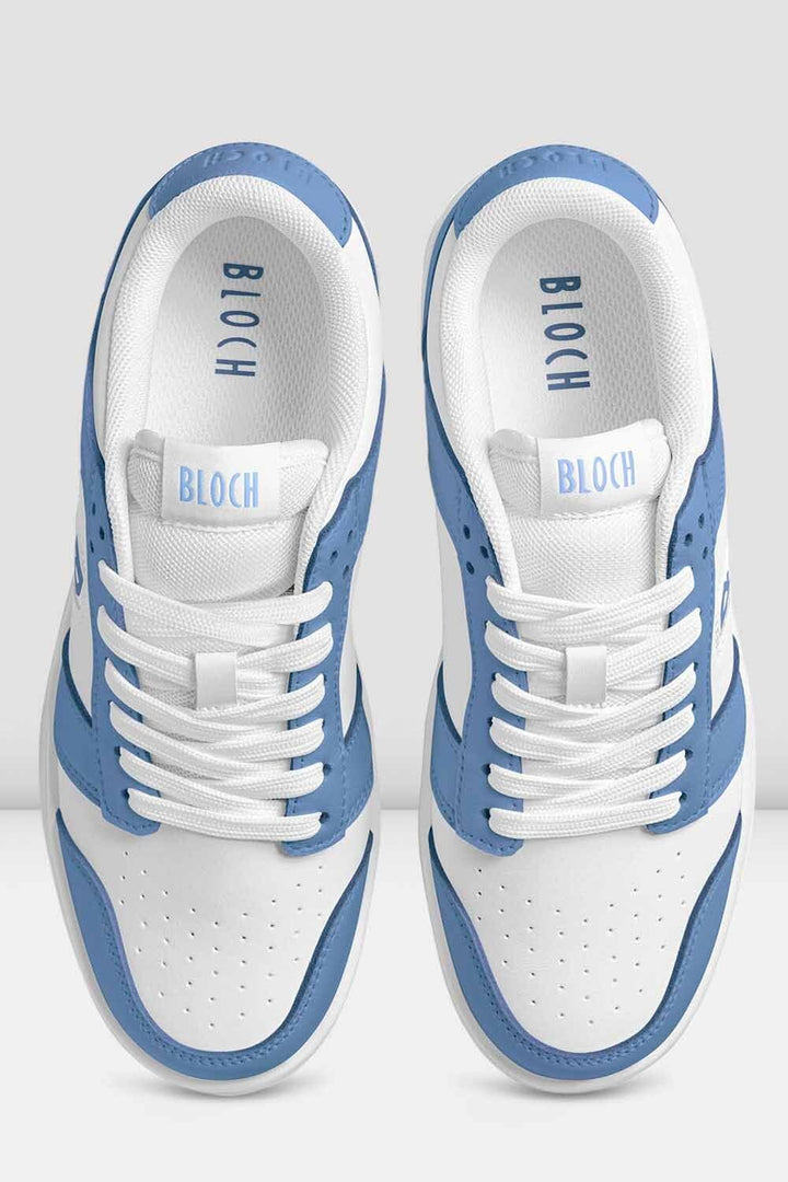 Adult Kix Dance Sneakers White Blue Top