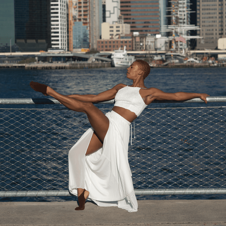 The Alpha Shock with Traction - Half Sole Dance Sock