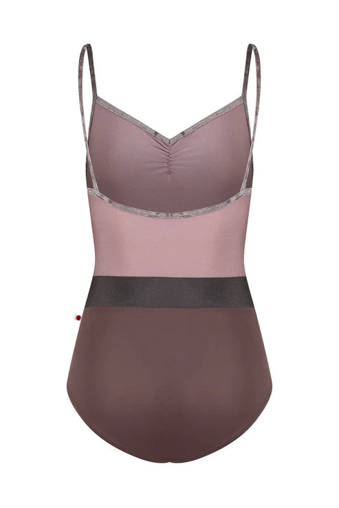 One-piece leotard with a gradient design on a white background