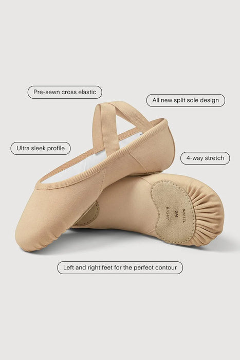 Bloch S0217L Elevé Canvas Ballet Shoes Specs