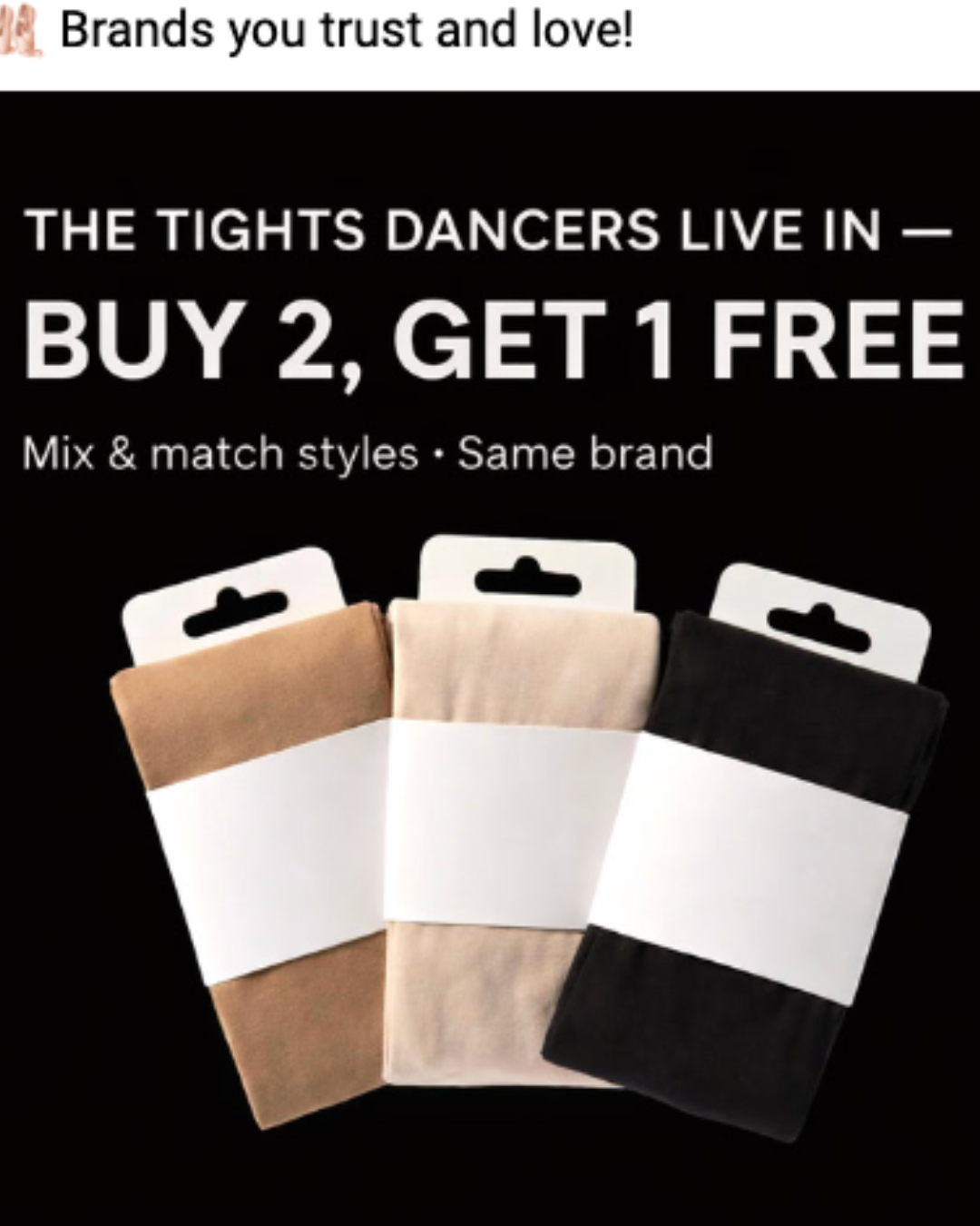 BOGO Tights Sale - Buy 2 Pair Get 1 Free