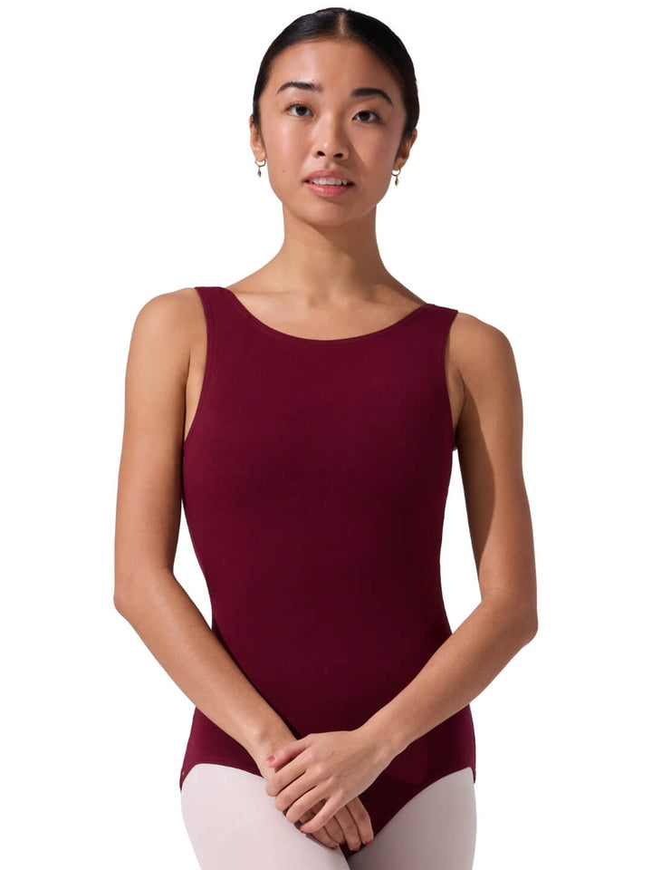 Capezio High-Neck Cotton Tank Leotard - Adult