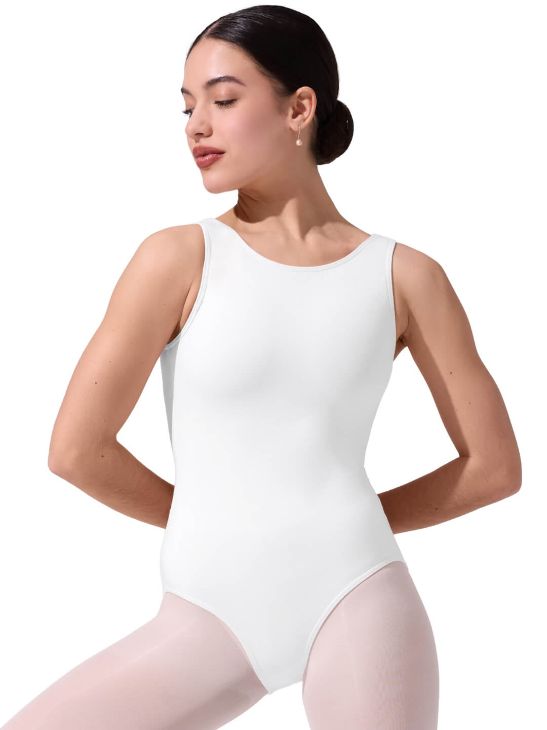 Capezio High-Neck Cotton Tank Leotard - Adult