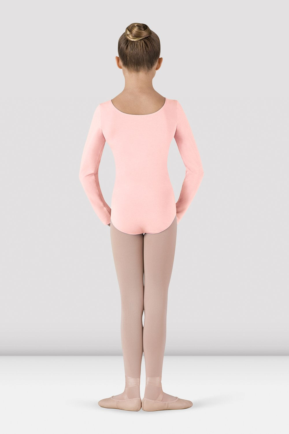 Girls Basic Long Sleeve Leotard - CL5409 - Light Pink