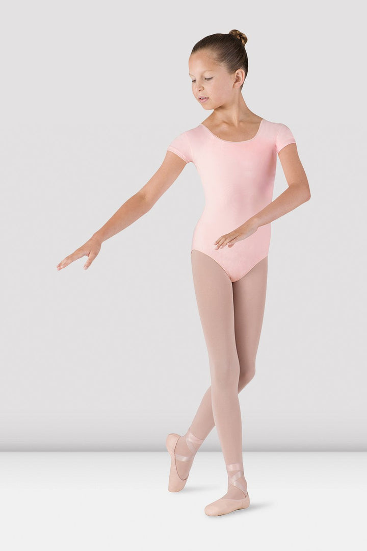 Girls Dujour Cap Sleeve Leotard - CL5602 - Light Pink