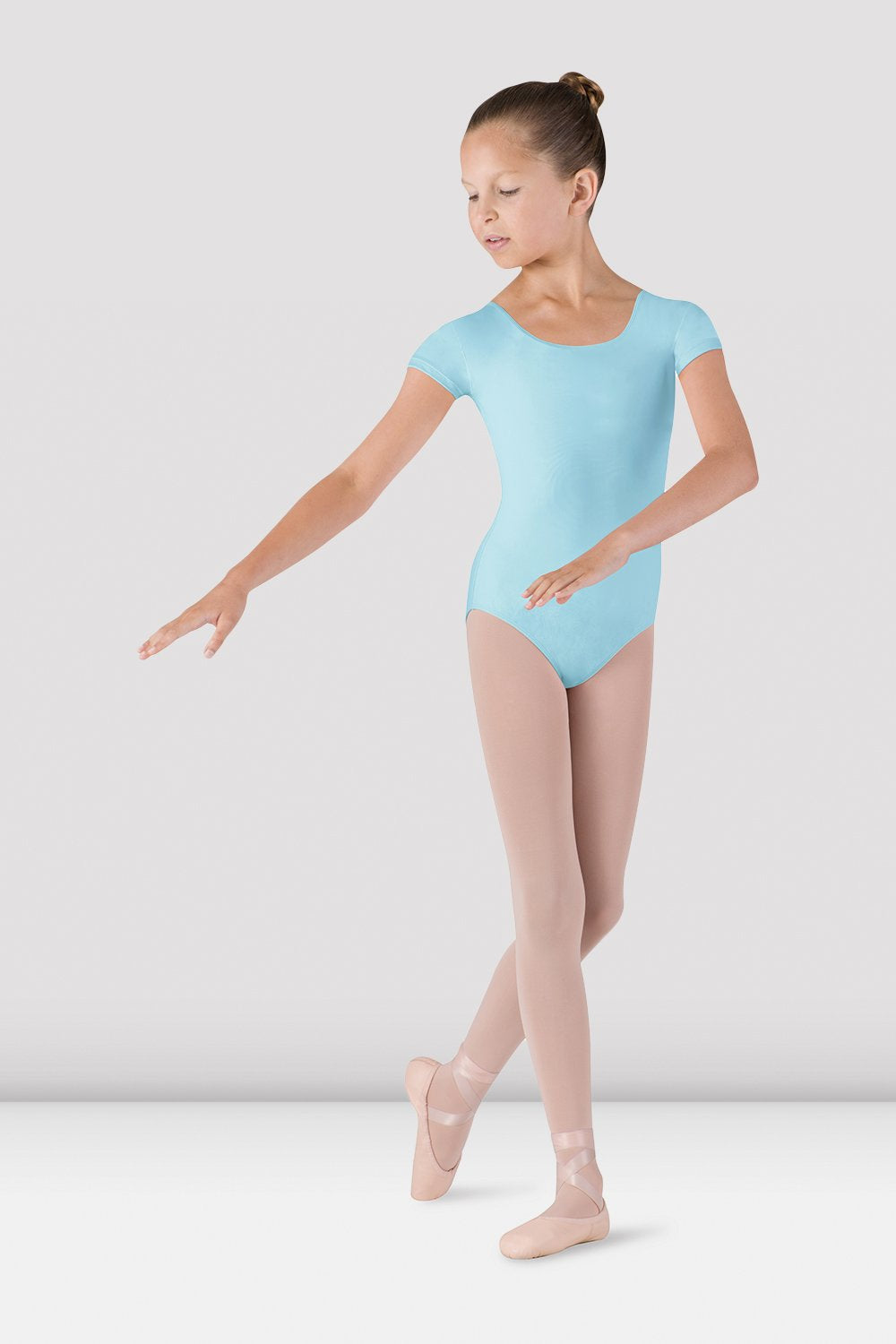 Girls Dujour Cap Sleeve Leotard - CL5602 - Pastel Blue