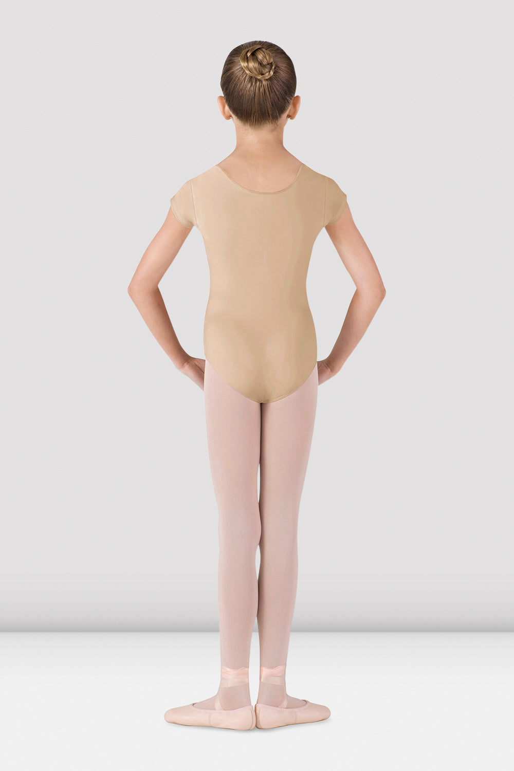 Girls Dujour Cap Sleeve Leotard - CL5602 - Sand
