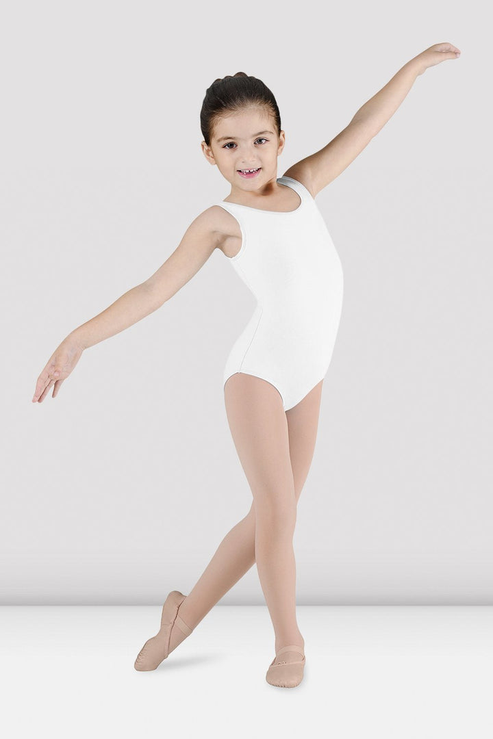 Girls Dynamic Tank Leotard - CL5605 - White