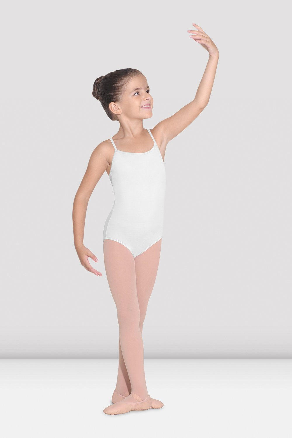 Girls Parem Camisole Leotard - CL5607 - White