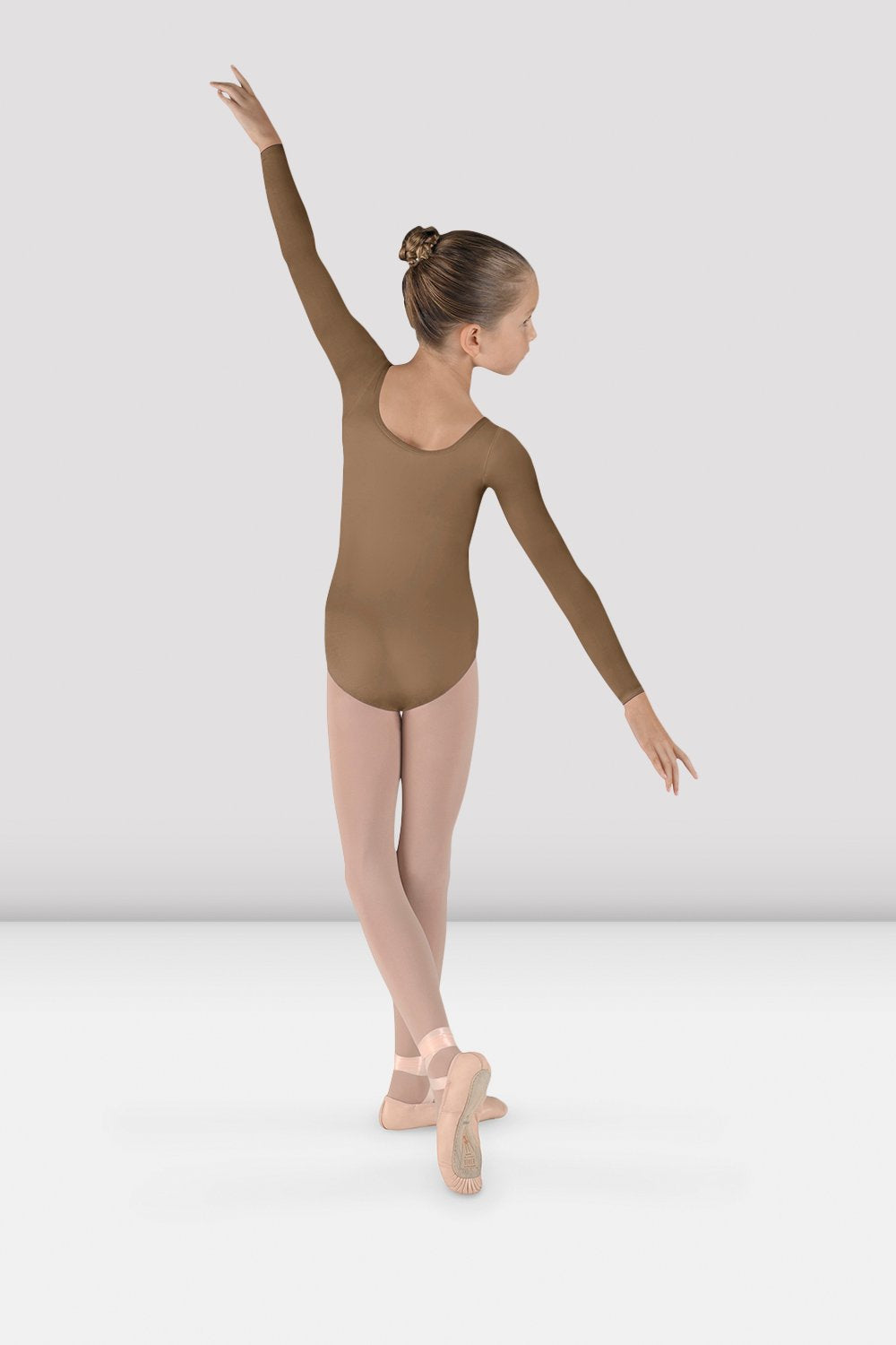 Girls Meglio Long Sleeve Leotard - CL5609 - Almond