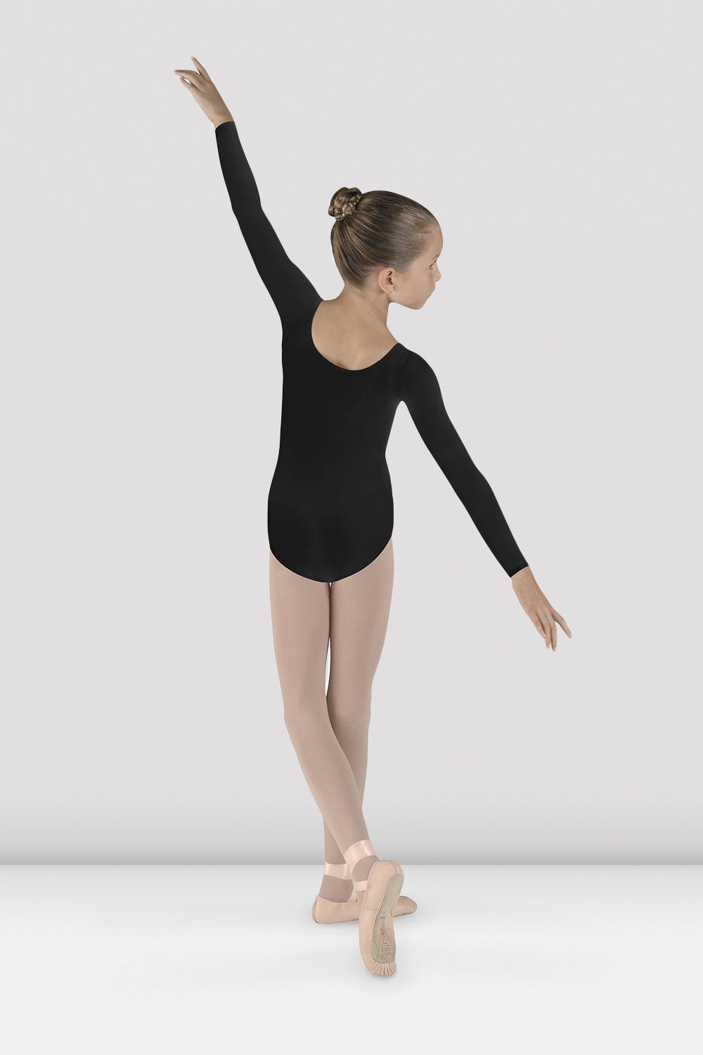 Girls Meglio Long Sleeve Leotard - CL5609 - Black